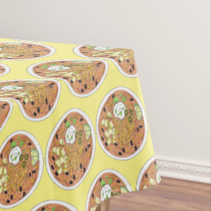 Bowl of Tortilla Soup Tex Mex Food Chips Avocado Tischdecke