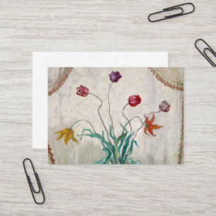 Bowl of Tulips von Florine Stettheimer Visitenkarte