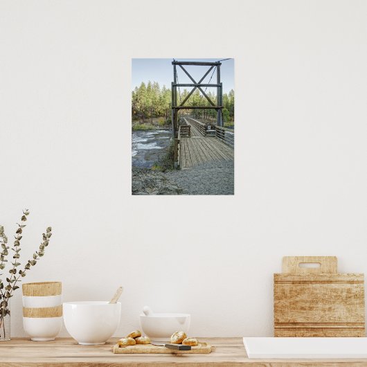 BOWL & PITCHER BRIDGE - SPOKANE WASHINGTON POSTER (Küche)