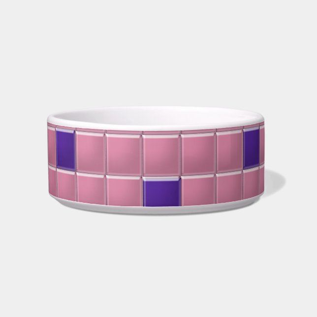 Bowl - Rosa Square Mosaik Napf (Links)