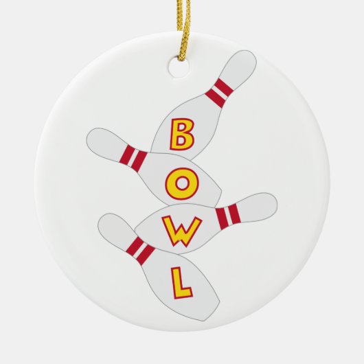 Bowl Sign Keramik Ornament (Vorne)