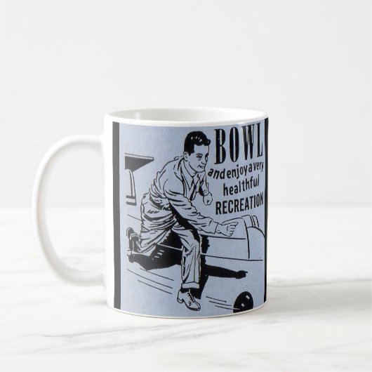 Bowl und Enjoy... Bowling Bowler Kaffeetasse (Links)
