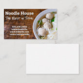 Bowl von Pho Ramen Noodles Visitenkarte (Vorne/Hinten)