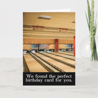Bowler Bowling auf den Weg zum Alltag Karte
