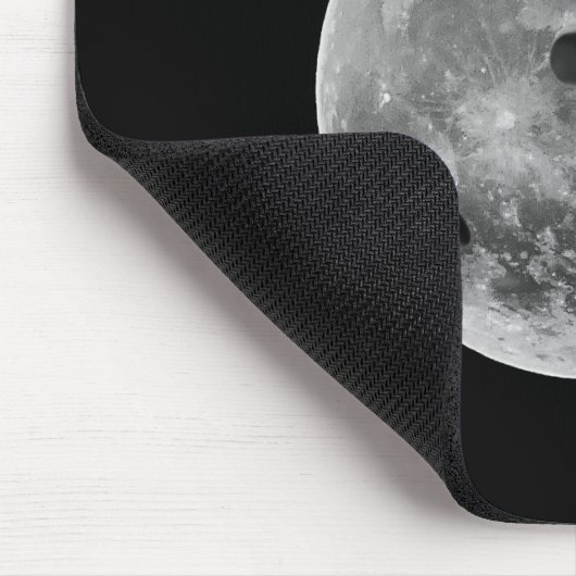 Bowler Bowling Ball Funny Moon Mousepad (Ecke)