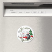 BOWLER / BOWLING MERRY CHRISTMAS MAGNET (In Situ (Geschirrspüler))