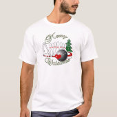 BOWLER/BOWLINGS-FROHE WEIHNACHTEN T-Shirt (Vorderseite)