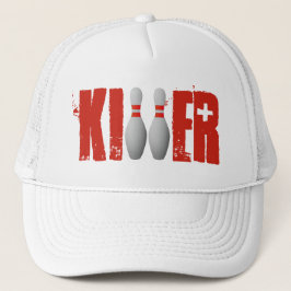 Bowler Button Killer Cool Bowling League High Scor Truckerkappe