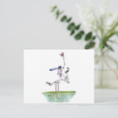Bowler - Cricket, tony fernandes Postkarte (Stehend Vorderseite)