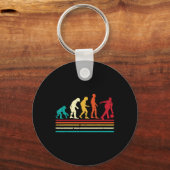 Bowler Evolution Retro Bowling-Mannschaft Männer F Schlüsselanhänger (Vorderseite)