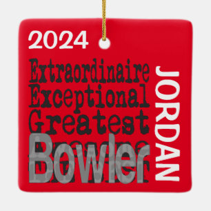 Bowler Extraordinaire CUSTOM Keramikornament