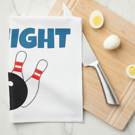 Bowler Golfer Geschirrtuch (Viertel Falte)