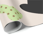 Bowler hasst Pipes Glasses Mustaches für ihn Geschenkpapier (Rolleneckpunkt)