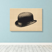 Bowler Hat auf Leinwand (Insitu (Holzboden))