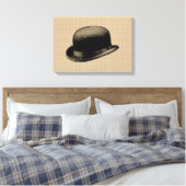 Bowler Hat auf Leinwand (Insitu (Schlafzimmer))