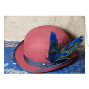 Bowler Hat mit Peacock Feather