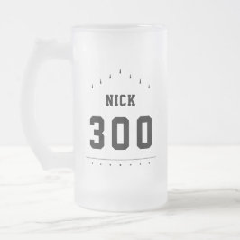 Bowler Name & Bowling High Score Personalisiert Mattglas Bierglas