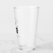 Bowler Name & Bowling Score Personalisierter Bierp Glas (Links)