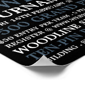 Bowler Portrait, Ten-Button-Bowling-Turnier Poster (Ecke)