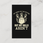 Bowler Spaß Witty Bowling Zitat Visitenkarte (Vorderseite)