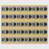 Bowlerhut, Brille, Mustache Geschenkpapier (Flach)