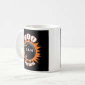 Bowlers 800er Serie in Schwarz & Orange Ball Graph Kaffeetasse (Vorderseite Links)