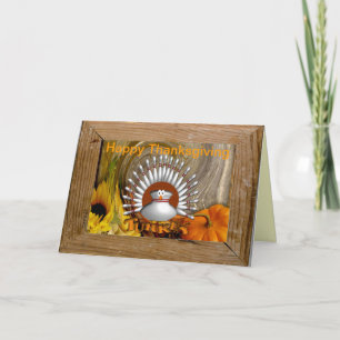 Bowlers Erntedank Feiertagskarte