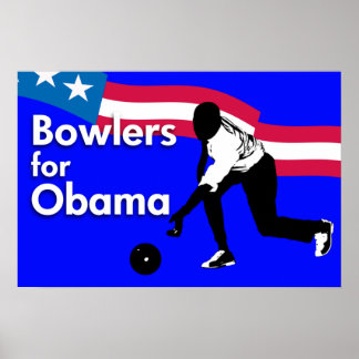 Bowlers für das Obama-Poster Poster