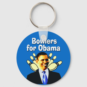 Bowlers für politischen Schlüsselanhänger Obama