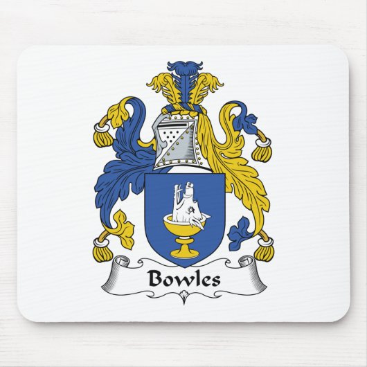Bowles Familienwappen Mousepad (Vorne)