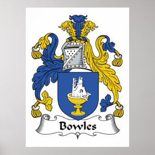 Bowles Familienwappen Poster