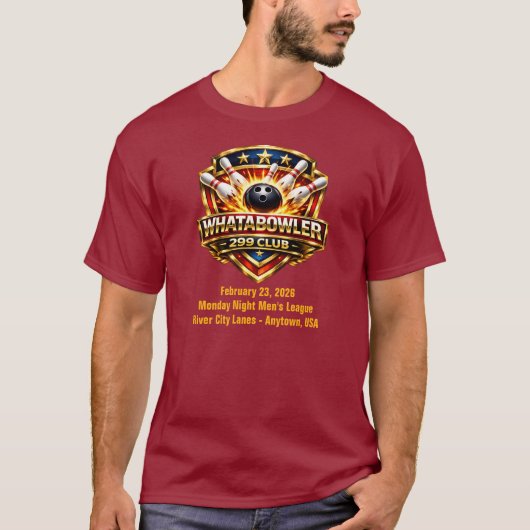Bowling 299 Shirt – One Pin Short Heartbreaking (Vorderseite)