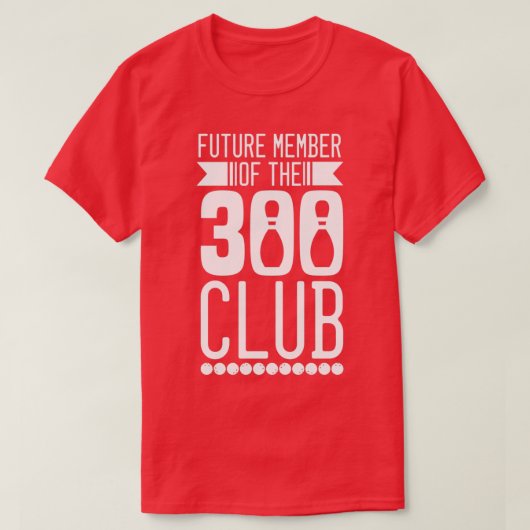 Bowling 300 Club T-Shirt (Design vorne)