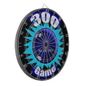 Bowling 300 Spiel, mit Datum, Dartboard mit Darts Dartscheibe (Vorderseite Links)
