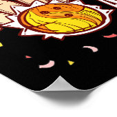 Bowling 40th Birthday Bowling Theme 40 Year Old Fu Poster (Ecke)