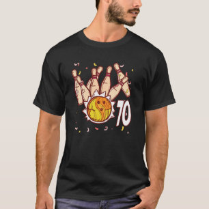 Bowling 70. Geburtstag Bowling Thema 70 Jahre alt  T-Shirt
