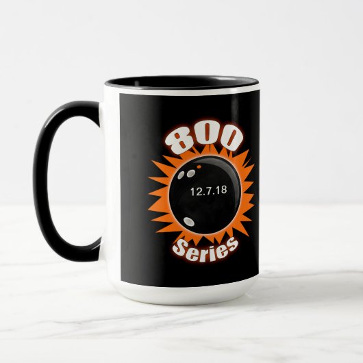 Bowling 800 High Series Orange und Black Tasse (Links)