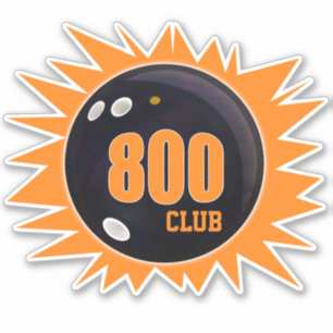 Bowling 800 Series Club, Bowling Ball, Vinyl Aufkleber