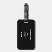 Bowling 800er-Serie, Bowling Ball Bag Gepäckanhänger (Rückseite vertikal)