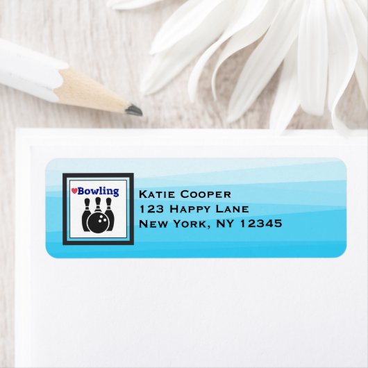 Bowling Addict - Schwarze Buttone und Bowling Ball (Insitu)