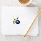 Bowling Adressaufkleber (Insitu)