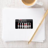 Bowling-Adressmarken Adressaufkleber (Insitu)