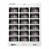 Bowling-Adressmarken Adressaufkleber (Vorne)