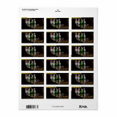 Bowling-Adressmarken Adressaufkleber (Vorne)