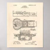 Bowling Alley 1906 Patent Art Old Peper Poster (Vorne)