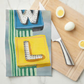 Bowling Alley Artwork Handtuch (Viertel Falte)