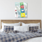 Bowling Alley Artwork Leinwanddruck (Insitu (Schlafzimmer))