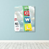 Bowling Alley Artwork Leinwanddruck (Insitu (Holzboden))