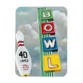 Bowling Alley Artwork Magnet (Vertikal)