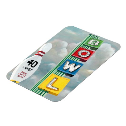 Bowling Alley Artwork Magnet (Linke Seite)